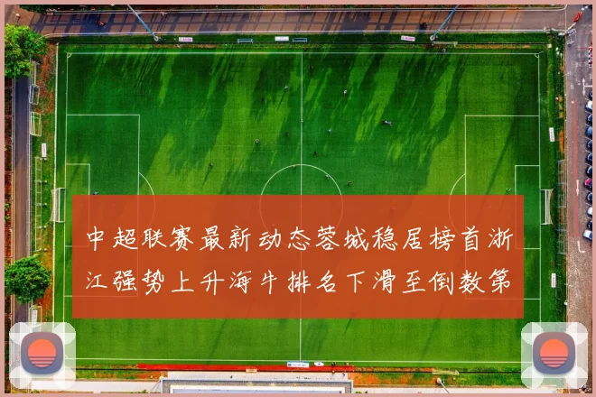 中超联赛最新动态蓉城稳居榜首浙江强势上升海牛排名下滑至倒数第三